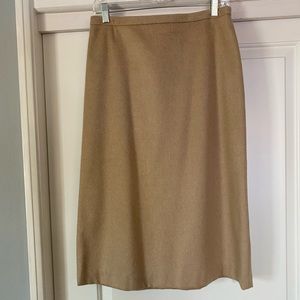 French Connection Tan Midi Skirt
